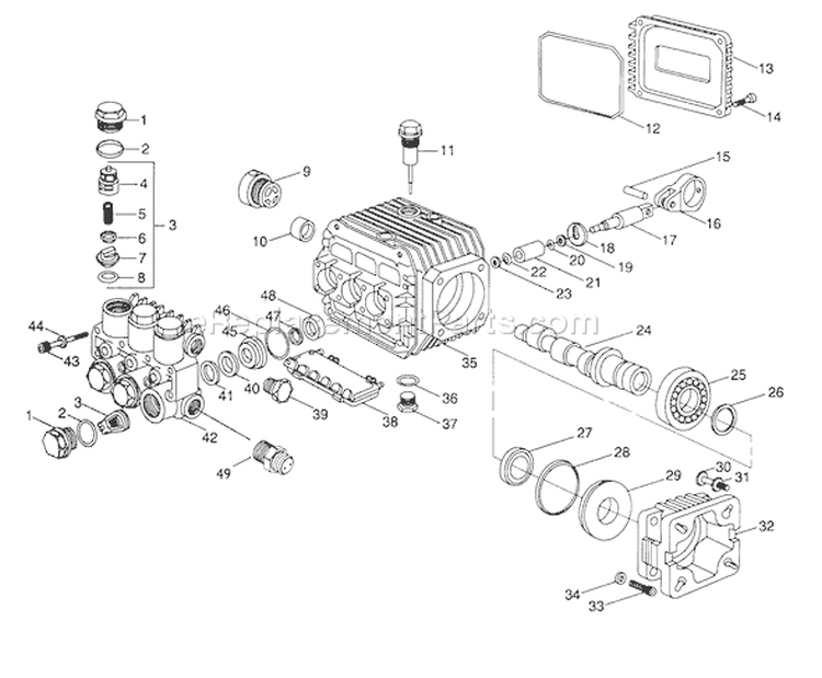 Page A Diagram and Parts List for 1417-1  Briggs and Stratton Pressure Washer
